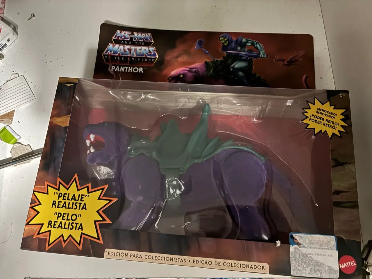 Panthor Masters of the Universe Origins Flocked Mattel Lacrado - Pantera he man