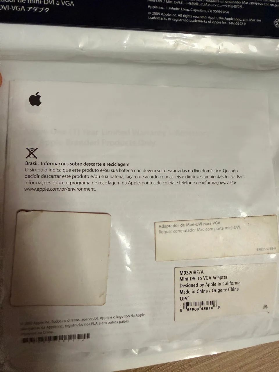 Adaptador Mini-DVI para VGA original da Apple - Foto 5