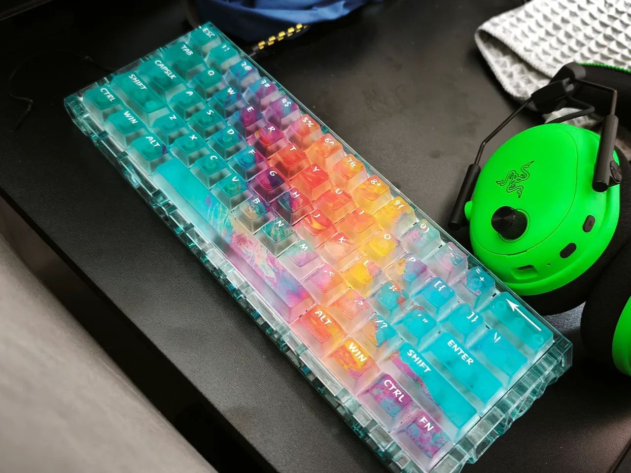 Wooting 60 HE plus カスタム Teclado Wooting 60he custom - Periféricos e Acessórios de
