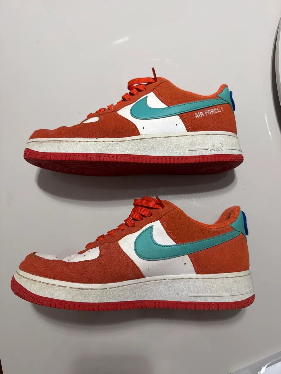 Tênis Nike Air Force 1 Laranja - Foto 3