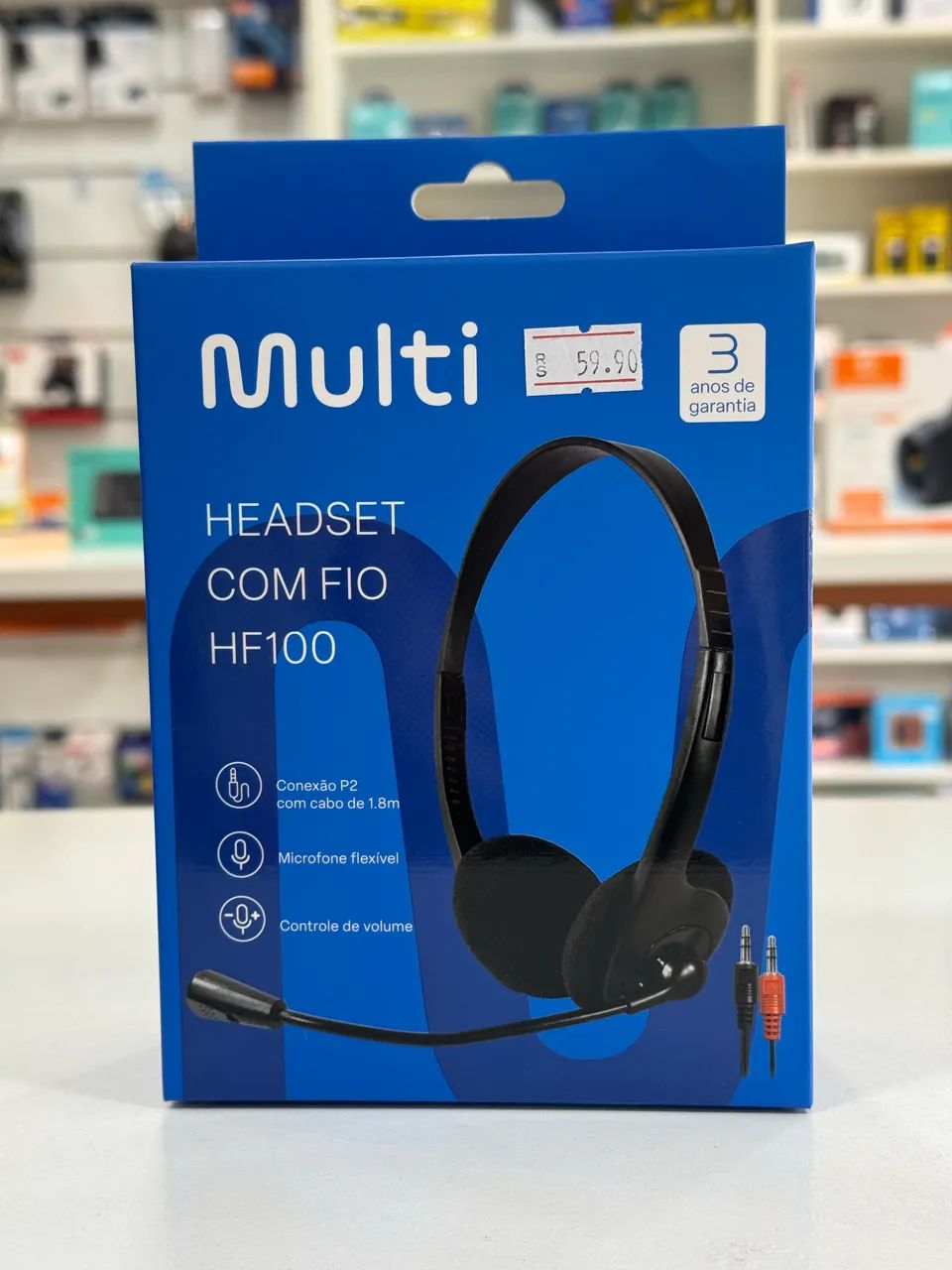 Headset Simples Computador e Notebook c/ Microfone  - Foto 3