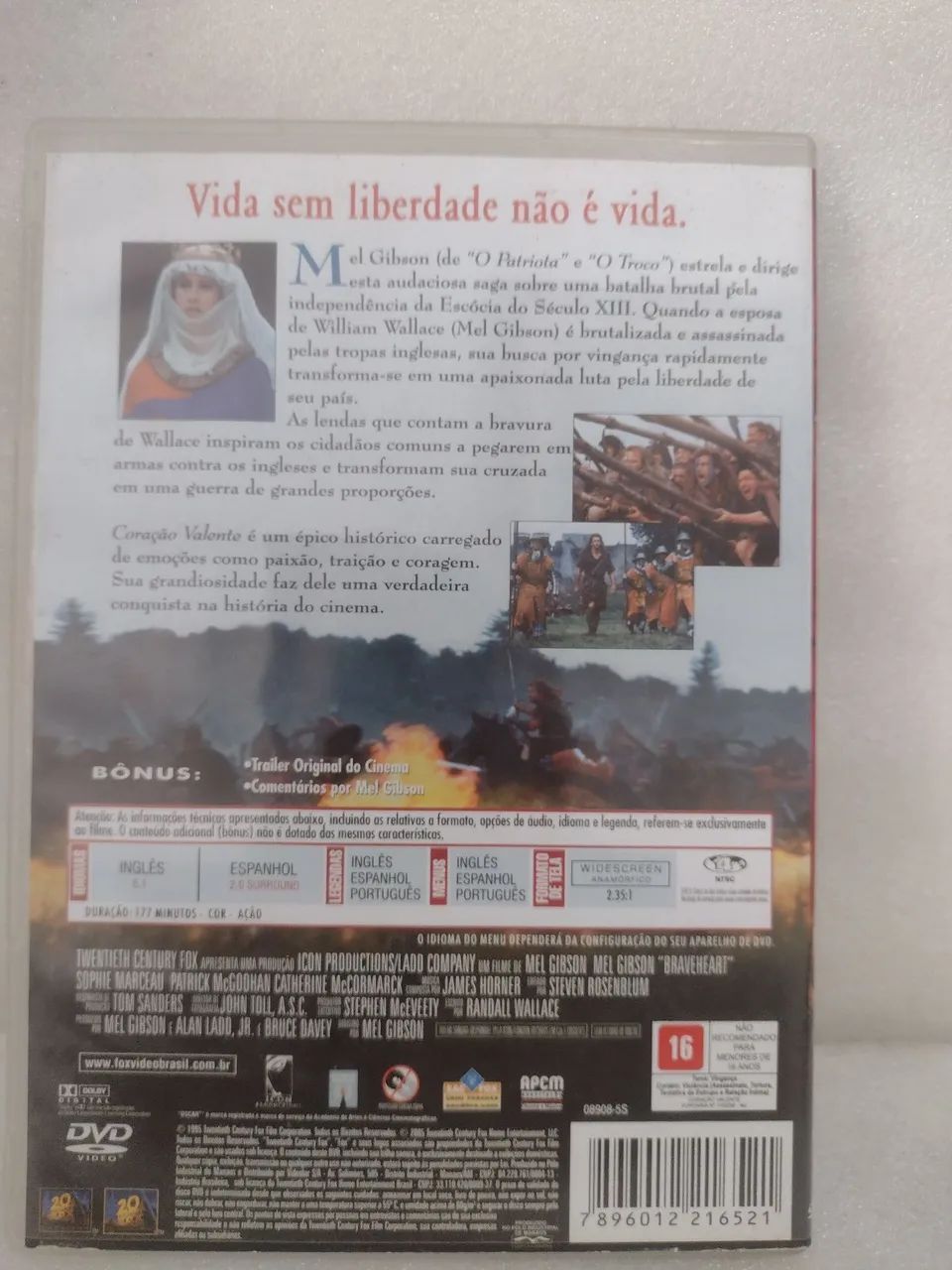 Dvd Coração Valente - Foto 2