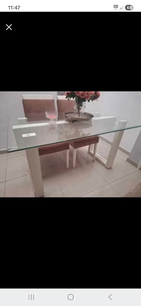 Mesa Vidro 4 lugares - Foto 2