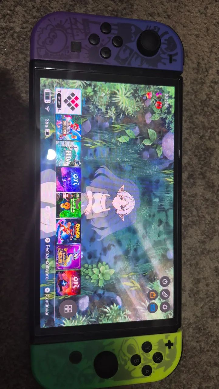 NINTENDO SWITCH OLED DESBLOQUEADO COM JOGOS - Foto 4