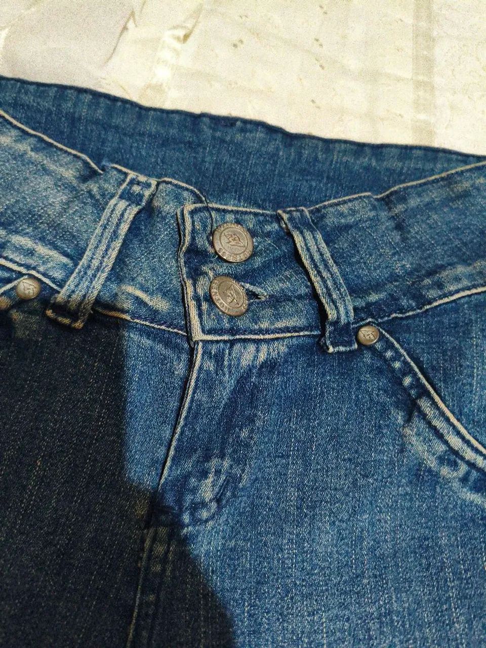 Bermuda feminina jeans P - Foto 4