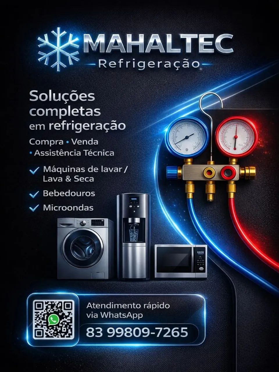 conserto de máquinas de lavar e microondas 