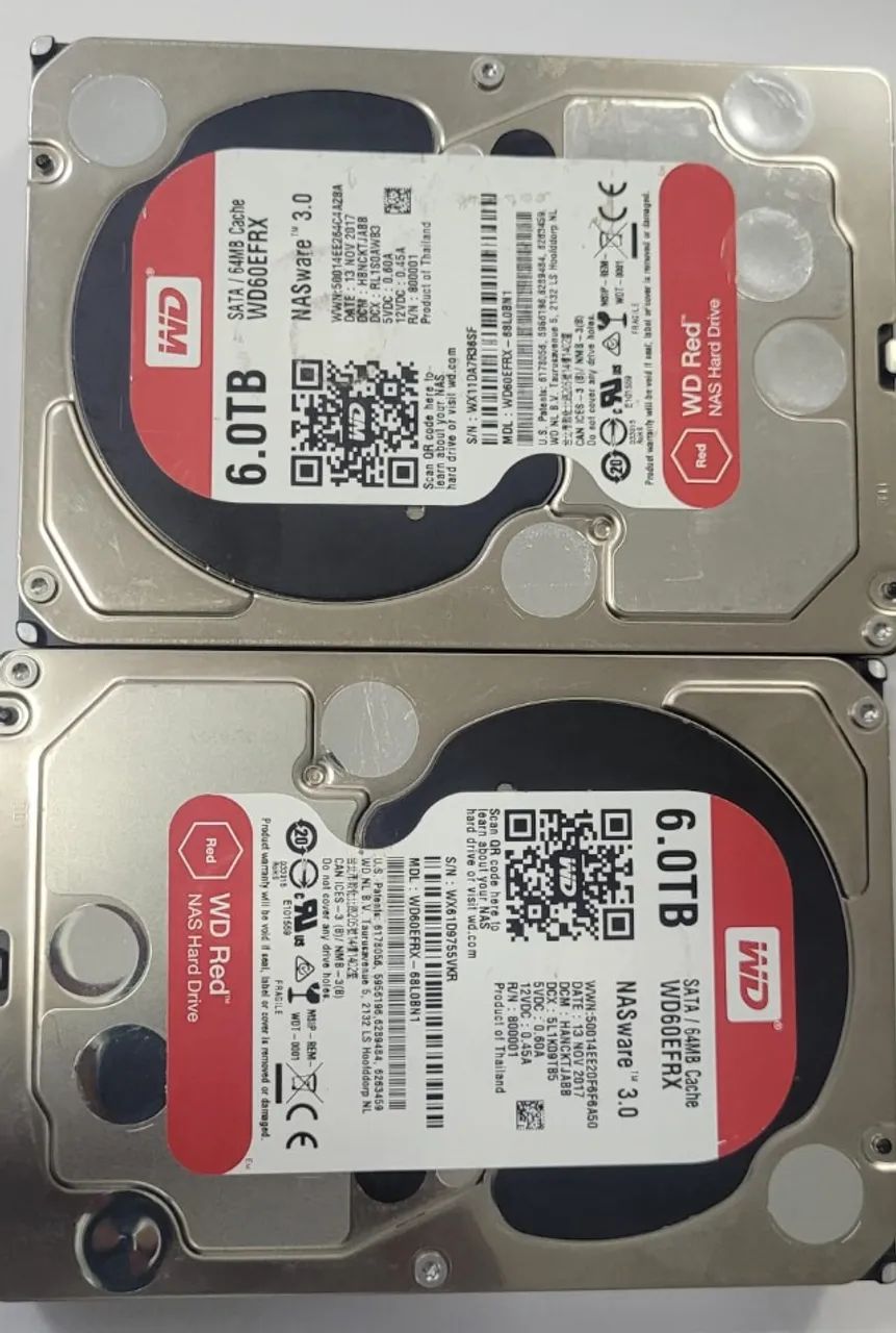 HD WD Red 6TB NAS SATA - Excelente Estado! - Armazenamento - Vila
