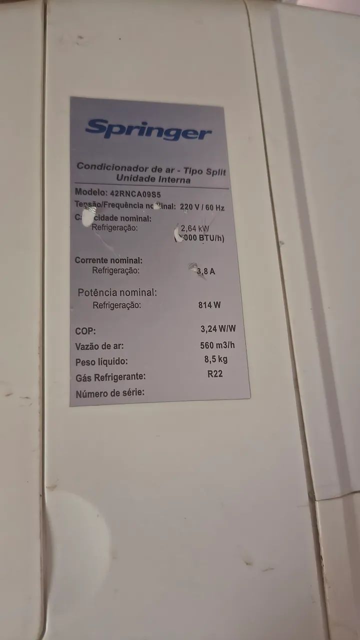 CENTRAL DE AR 9.000 BTUs  - Foto 2
