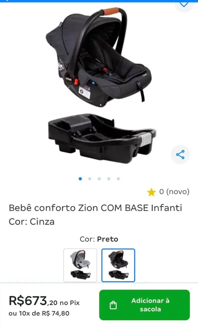 Bebê conforto com base ISOFIX - Foto 3