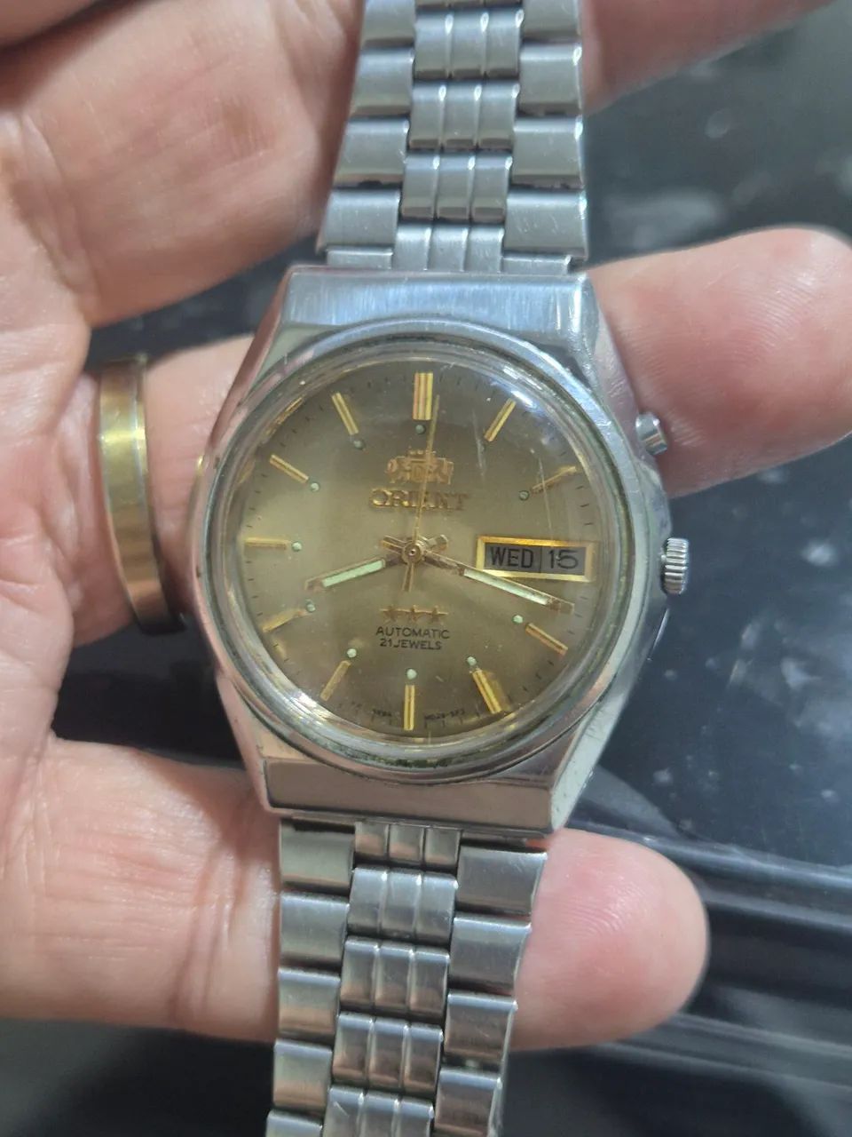 Relógio ORIENT 3 ESTRELAS  AUTOMÁTICO  -  ÓTIMO ESTADO - Foto 4