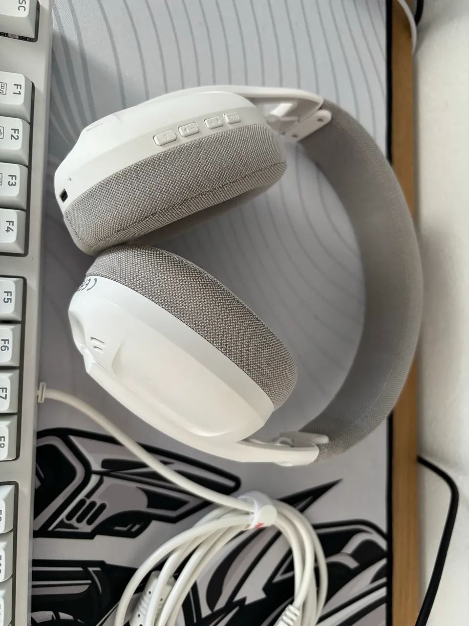 Teclado Mecânico Redragon + Headset Attack Shark Branco - Foto 3