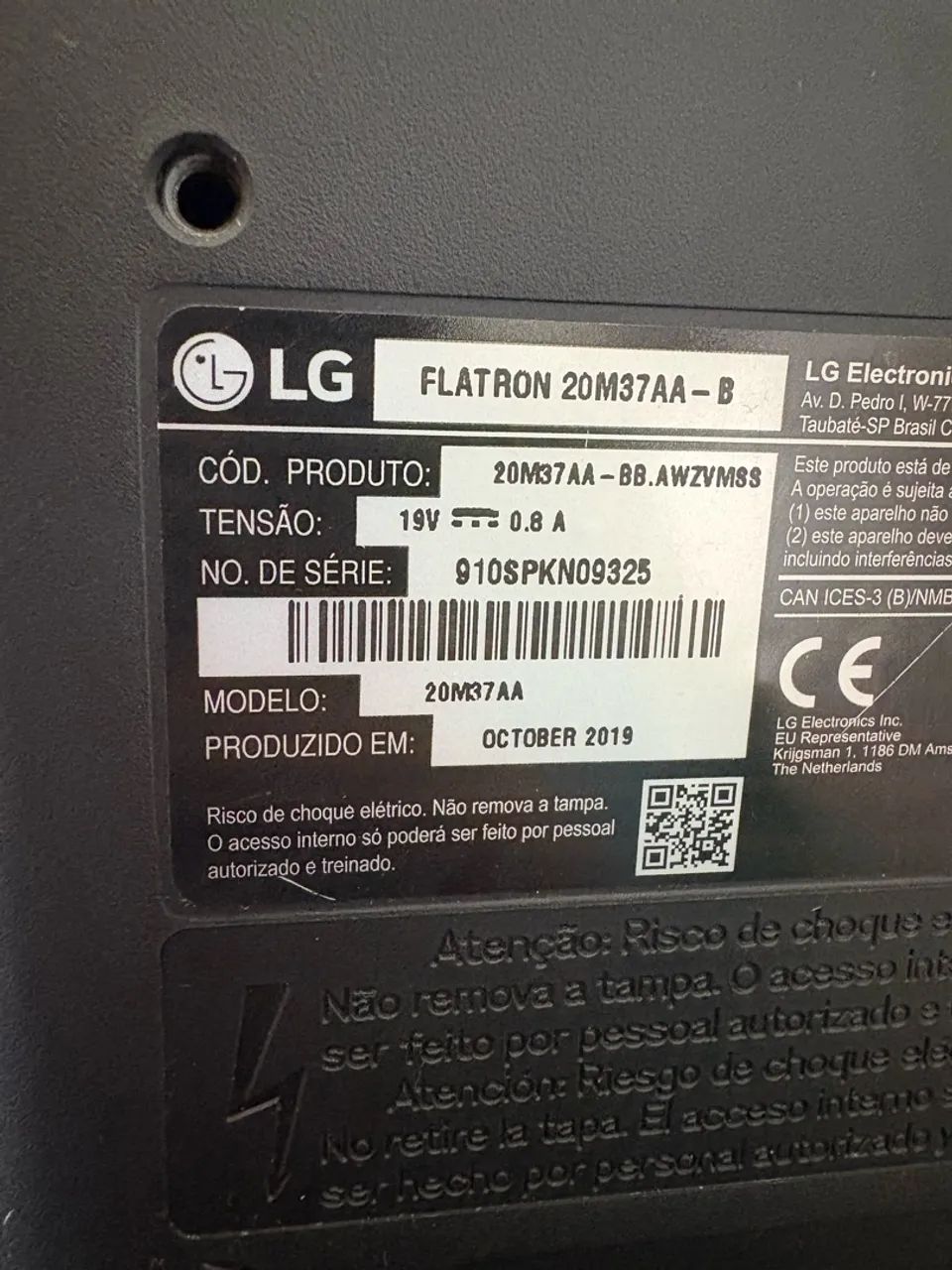 Monitor LG 19,5 polegadas 20M37AA-B - Foto 3