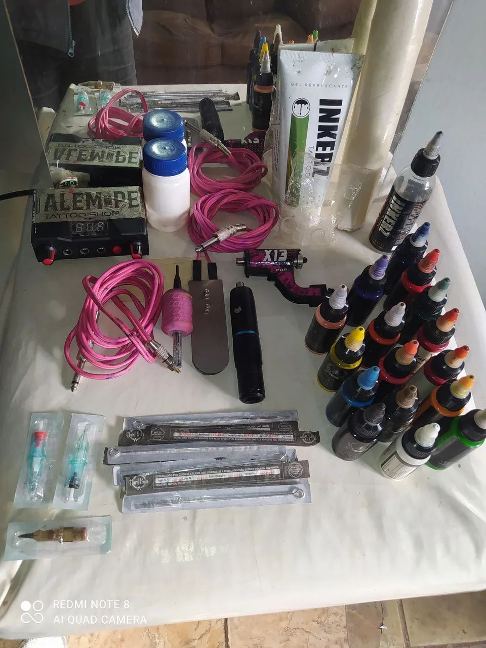 Kit profissional de tatuagem 