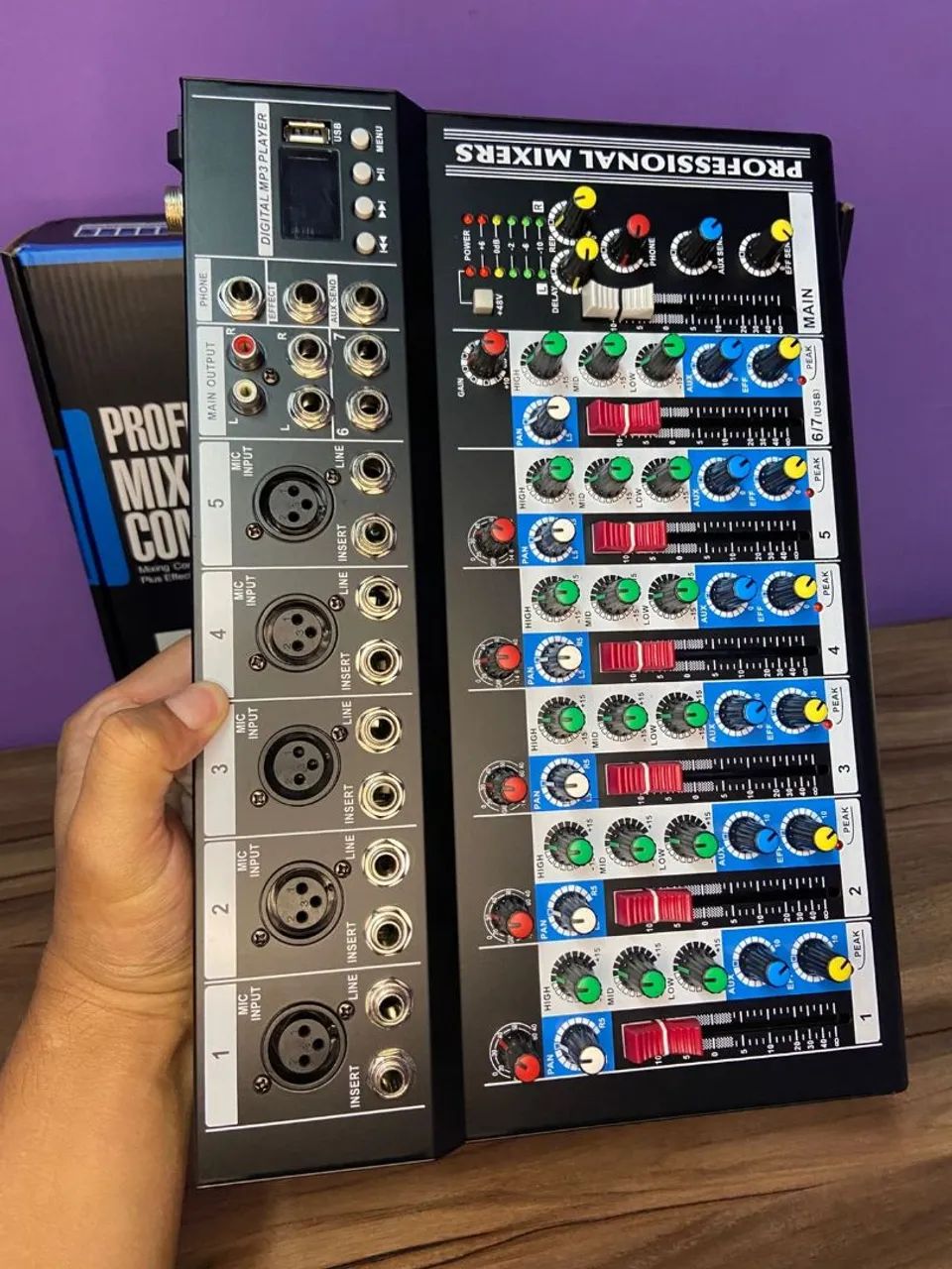Mesa de Som Profissional 7 Canais com Efeitos  - Foto 2