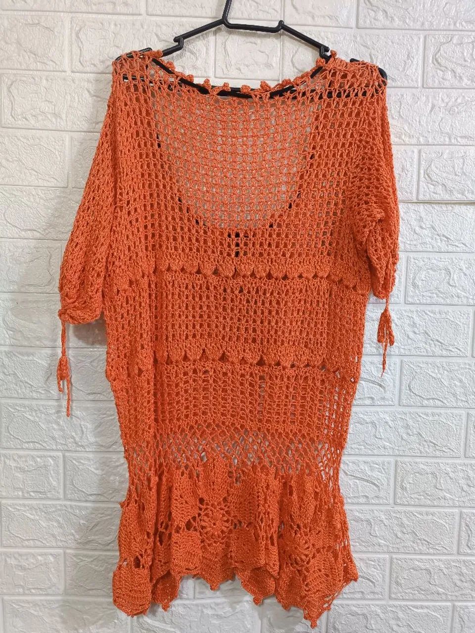 Blusa artesanal em crochê  - Foto 5