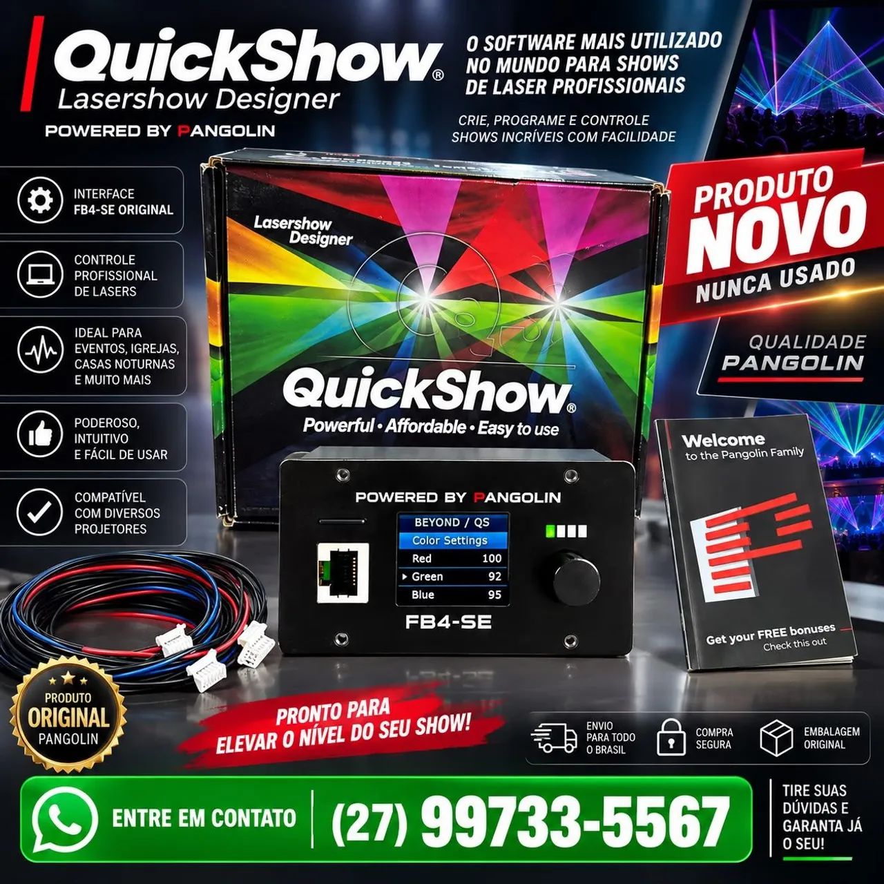 Pangolin Quickshow Fb4 Ilda Interface Lasershow-