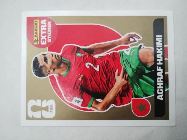 Figurinha Legend Extra Sticker Hakimi Ouro 