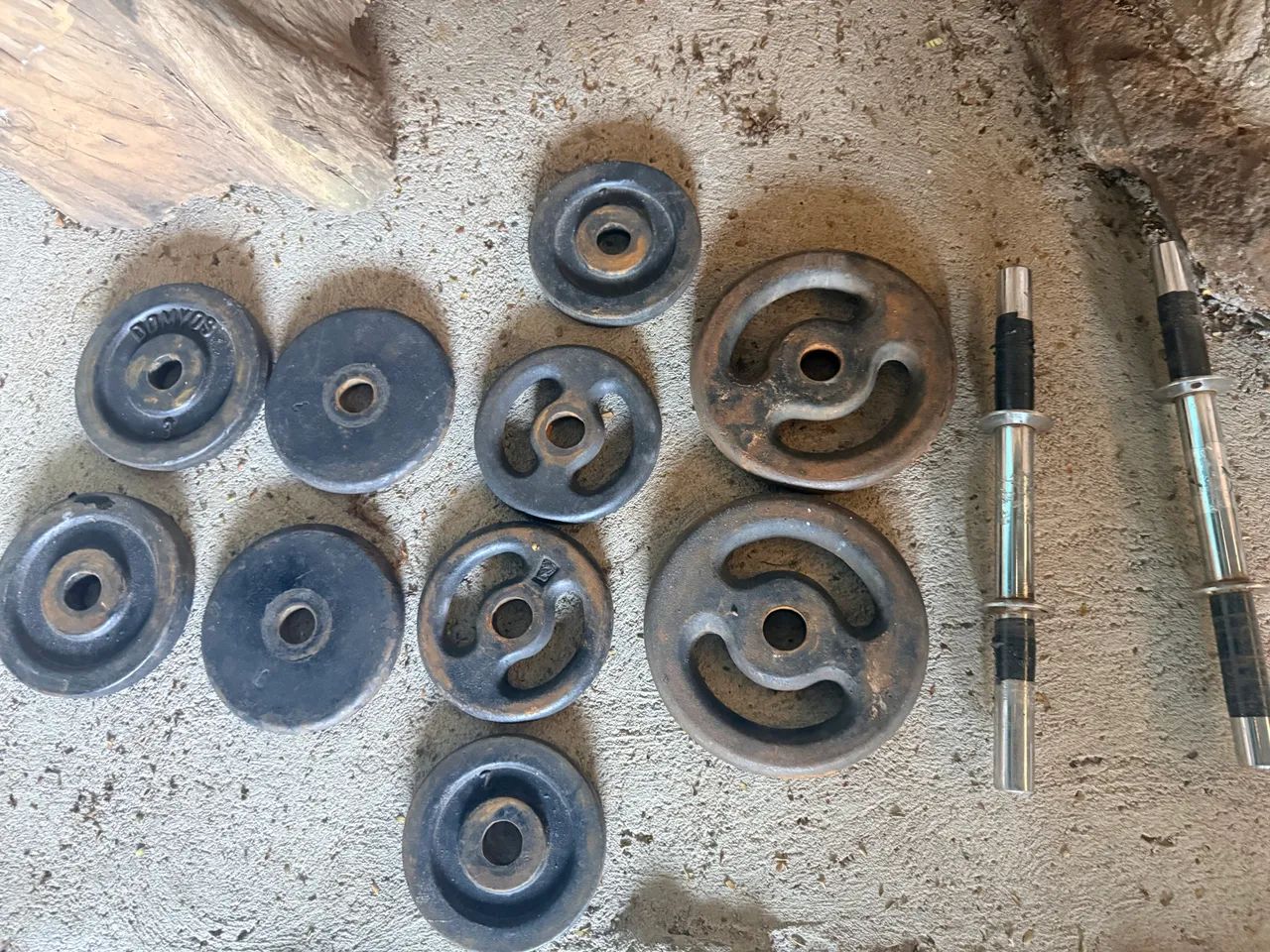 Halteres para treino 