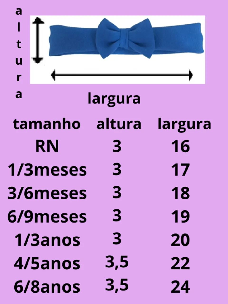 KIT COM 3 TIARAS COM LACINHO EM MALHA MACIA RECÉM NASCIDO BEBÊ / INFANTIL - Foto 5