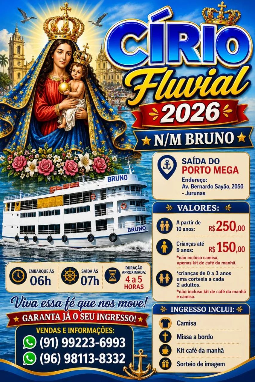 Venda de passagem navio Bruno 