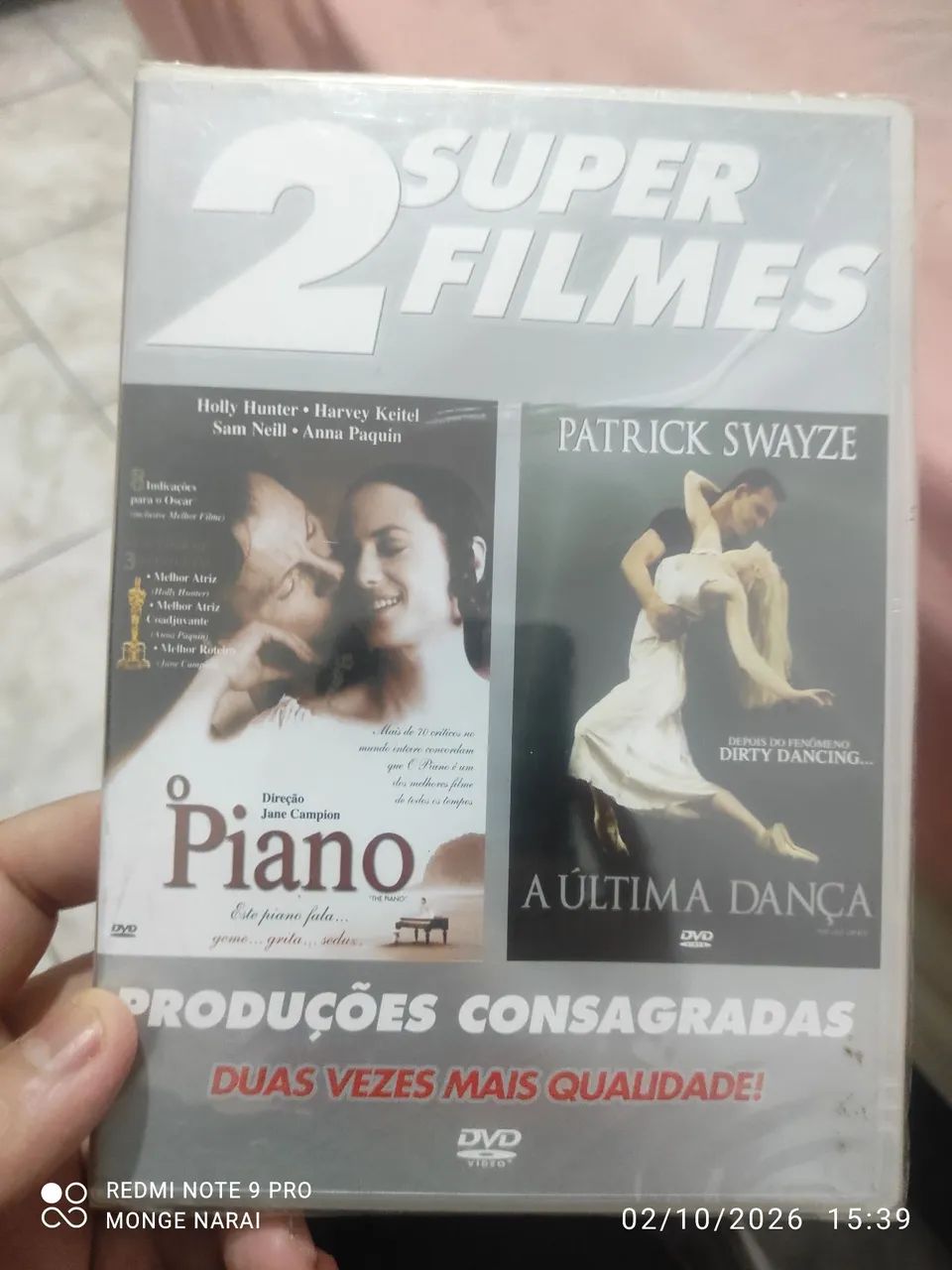 Dvd [LACRADO] O piano + A última dança Patrick sweyse 