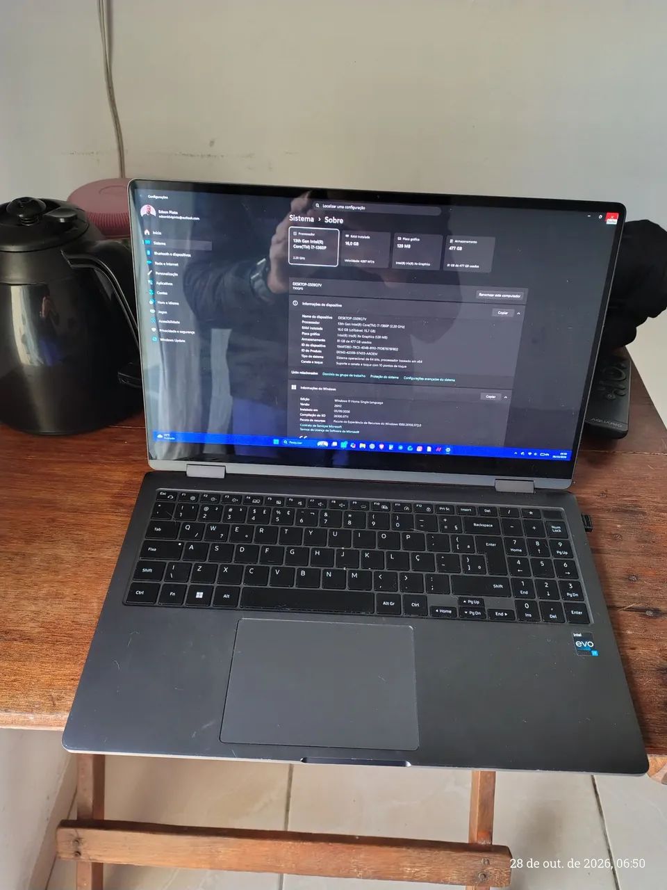 Notebook Samsung Galaxy book 4 