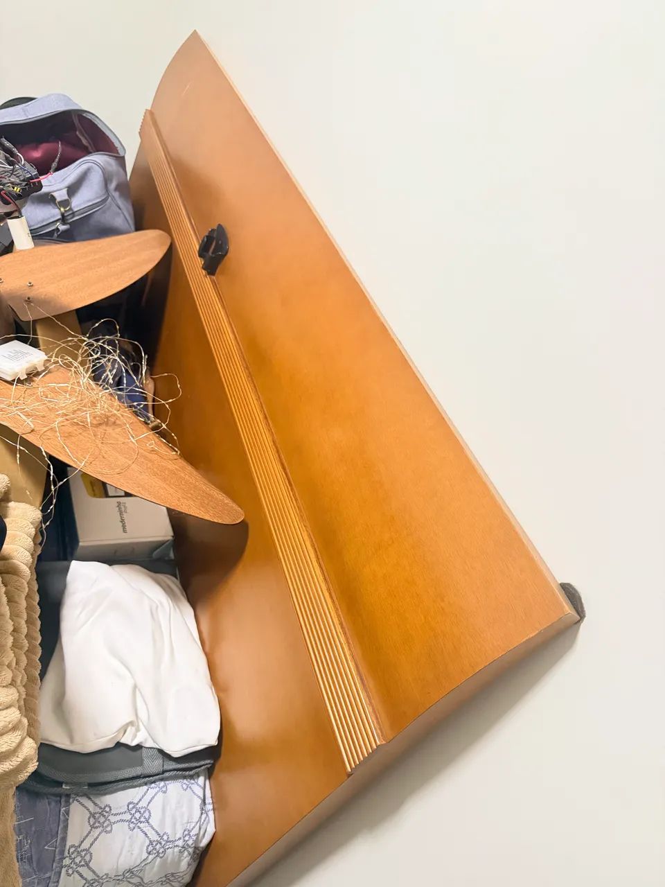 Cama box Queen Ortobom Ouro Spring com Cabeceira em madeira - Foto 3