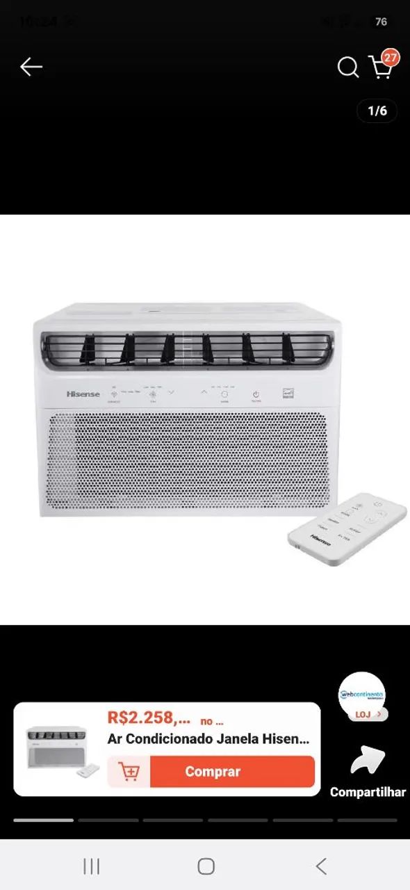AR CONDICIONADO 12000 BTUS
