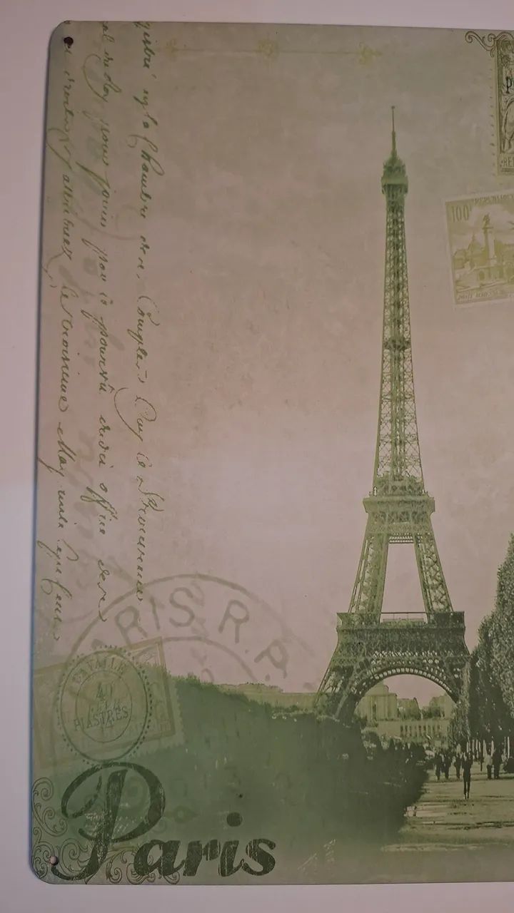 Placa de decoração Torre Eiffel  - Foto 3