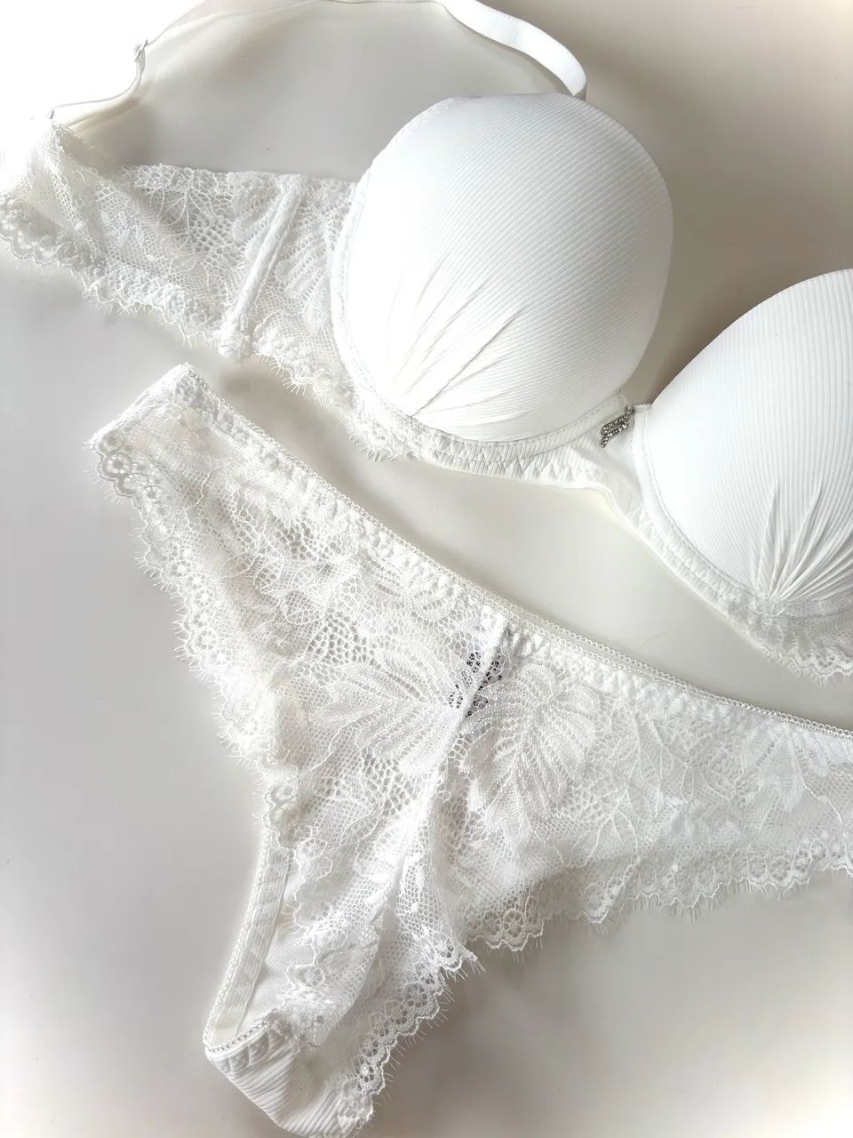 Conjunto Lingerie Branco (M) - Foto 2