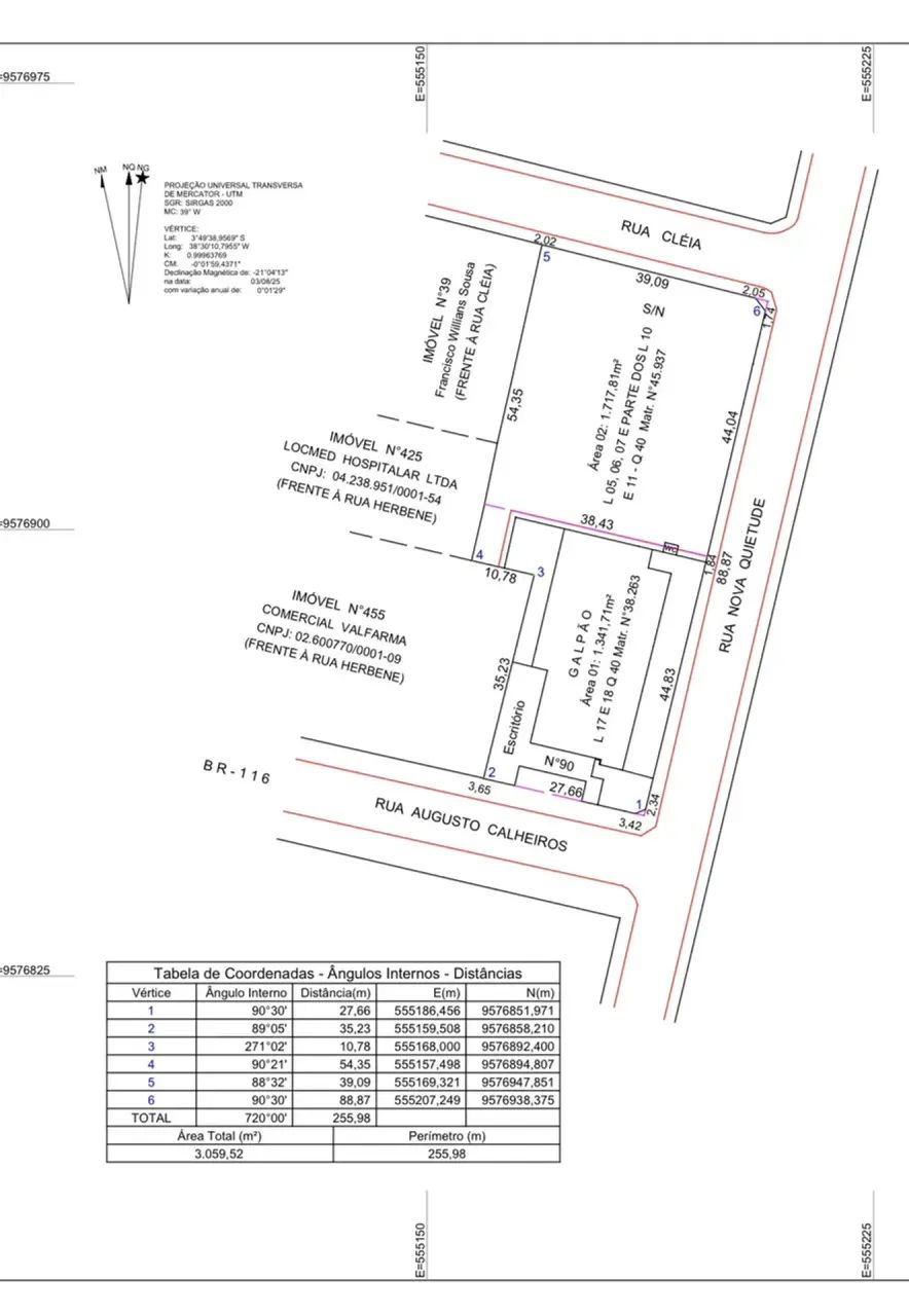 Lote/Terreno para venda com 1431 metros quadrados em Messejana - Fortaleza - Ceará