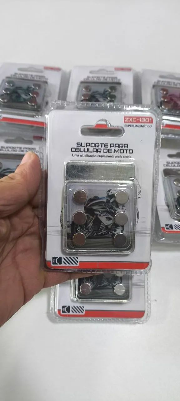 Suporte Magnético para Celular Moto com 6 Ímãs Extra Forte e Super Resistente - Foto 2