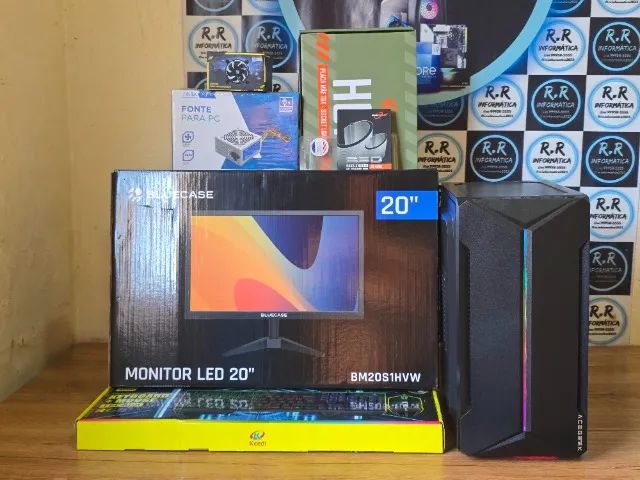 PC Intel Core i5, Monitor 20", Tec e Mouse - Foto 3
