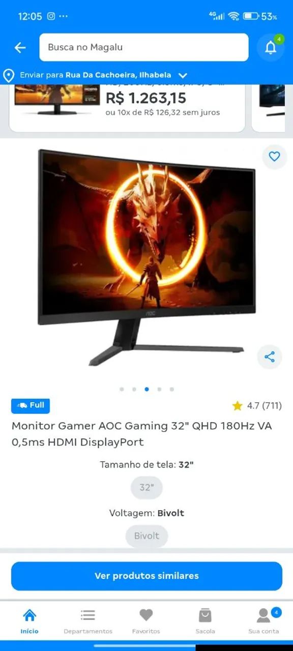 Monitor AOC 32 POL Gamer