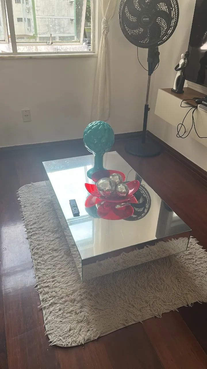 Mesa de Centro em vidro para Sala de Estar 