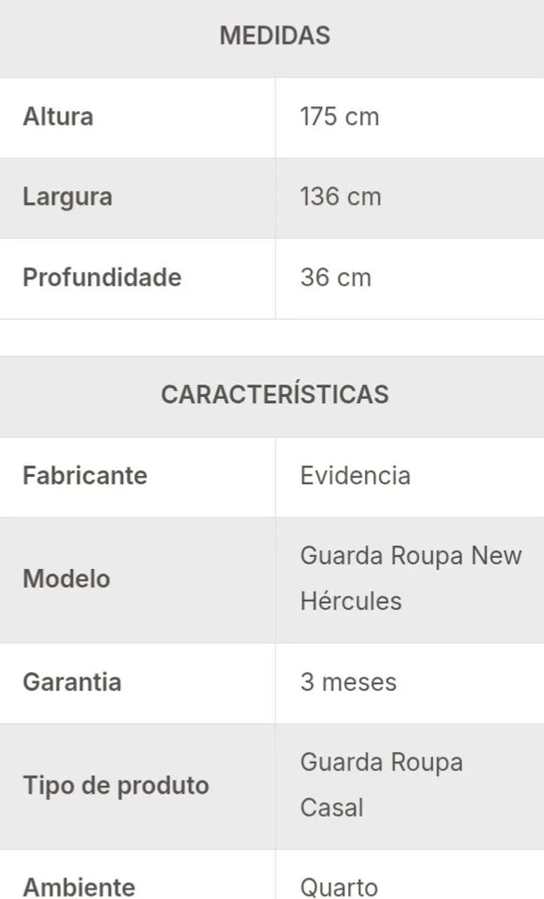 Roupeiro 8 Portas e 2 Gavetas com FRETE GRÁTIS: É Queima ou Não É? - Foto 4