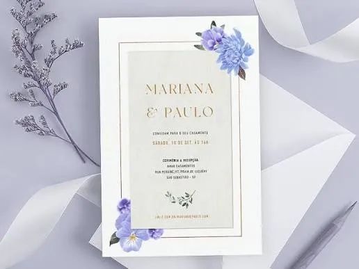 Convite personalizado casamento
