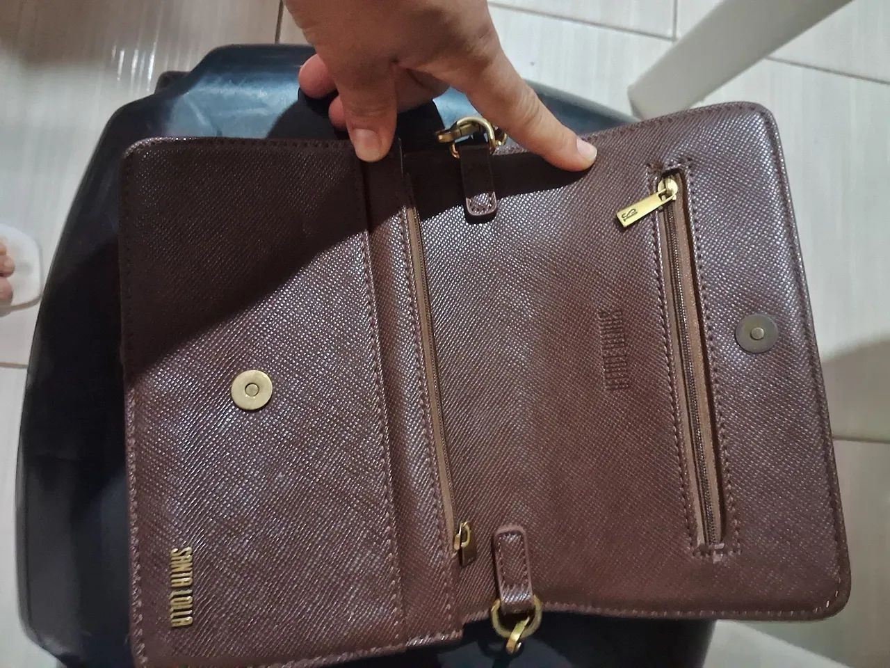 Bolsa marron transversal  - Foto 2