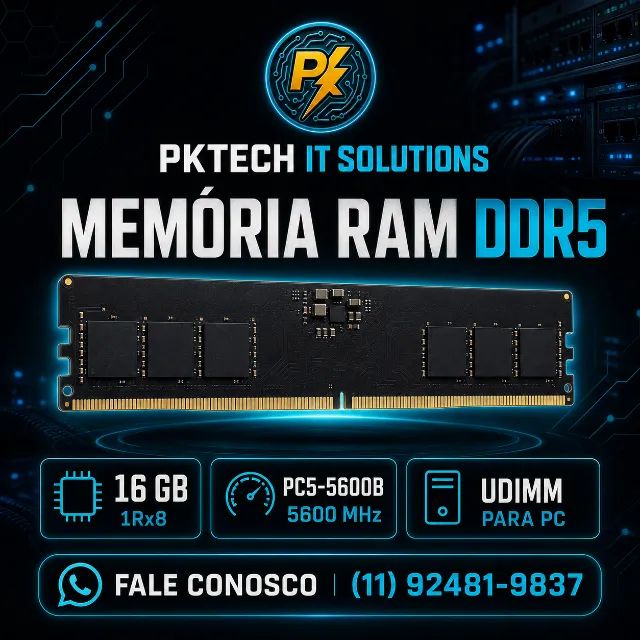Memória RAM DDR5 16 GB