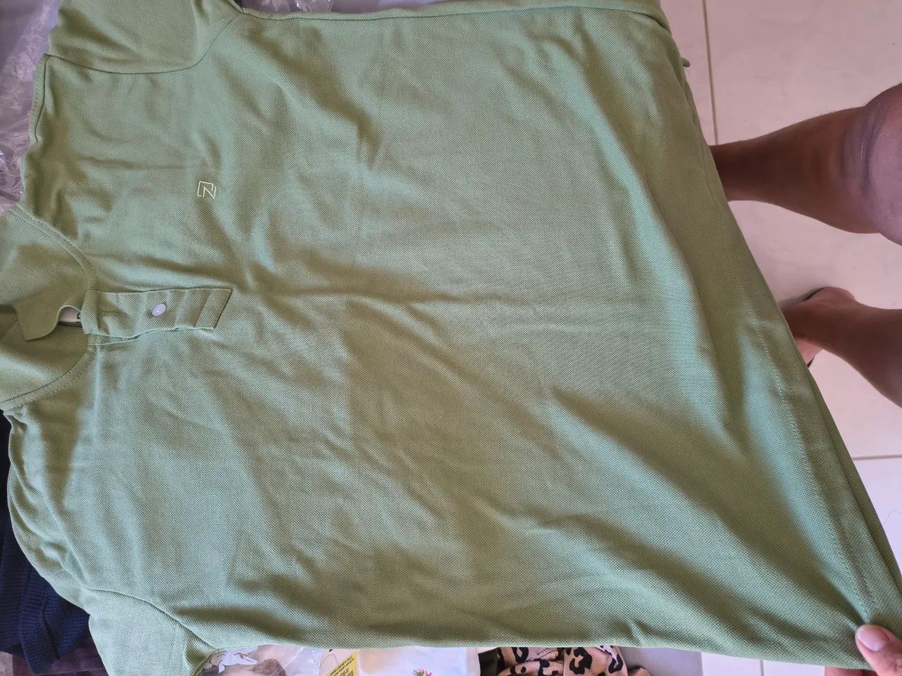 Camisas polo e bermuda em sarja - Foto 2
