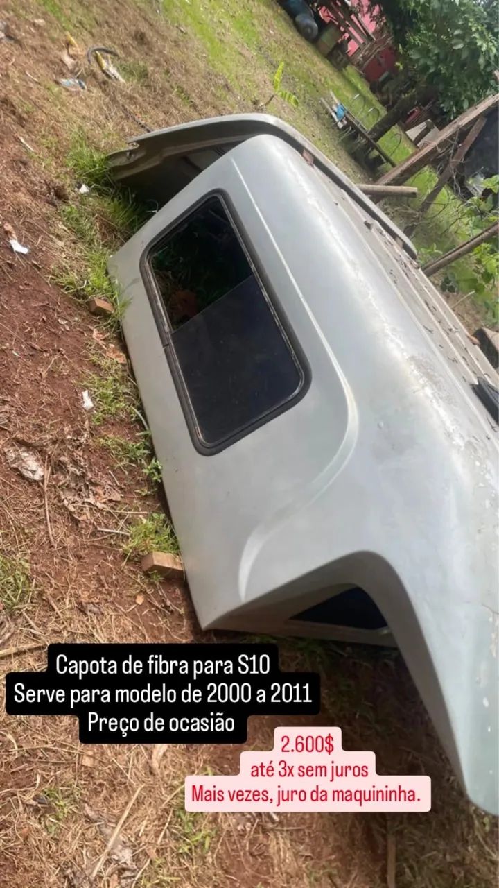 Capota de fibra para S10