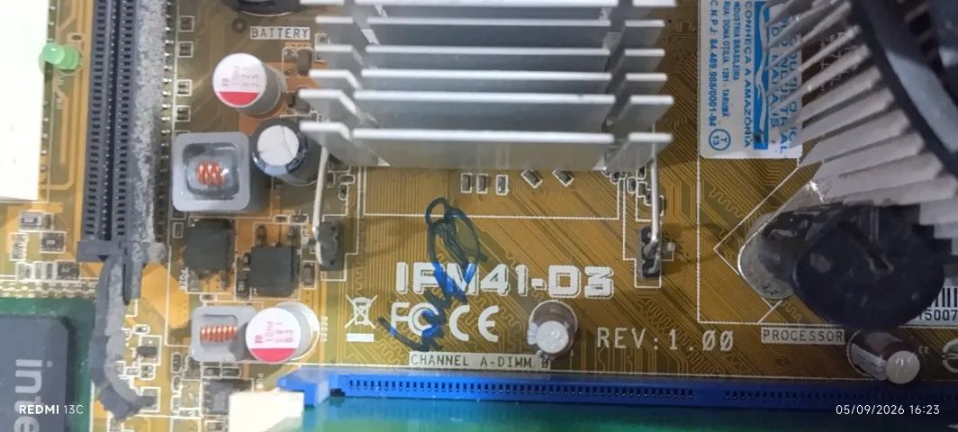 Kit LGA 775 IPM41-D3, Com um Celeron E3400 2.6Ghz e 2gb RAM ddr3 - Foto 5