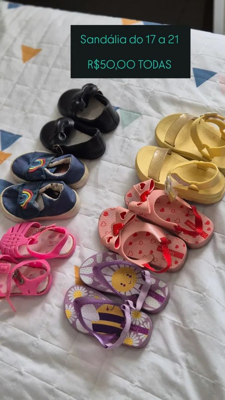 Sapatos de bebê 17 ao 20
