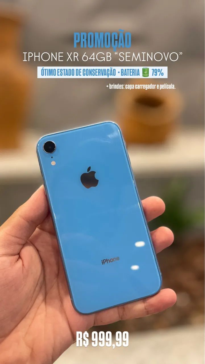 IPHONE XR AZUL 64GB - Foto 5