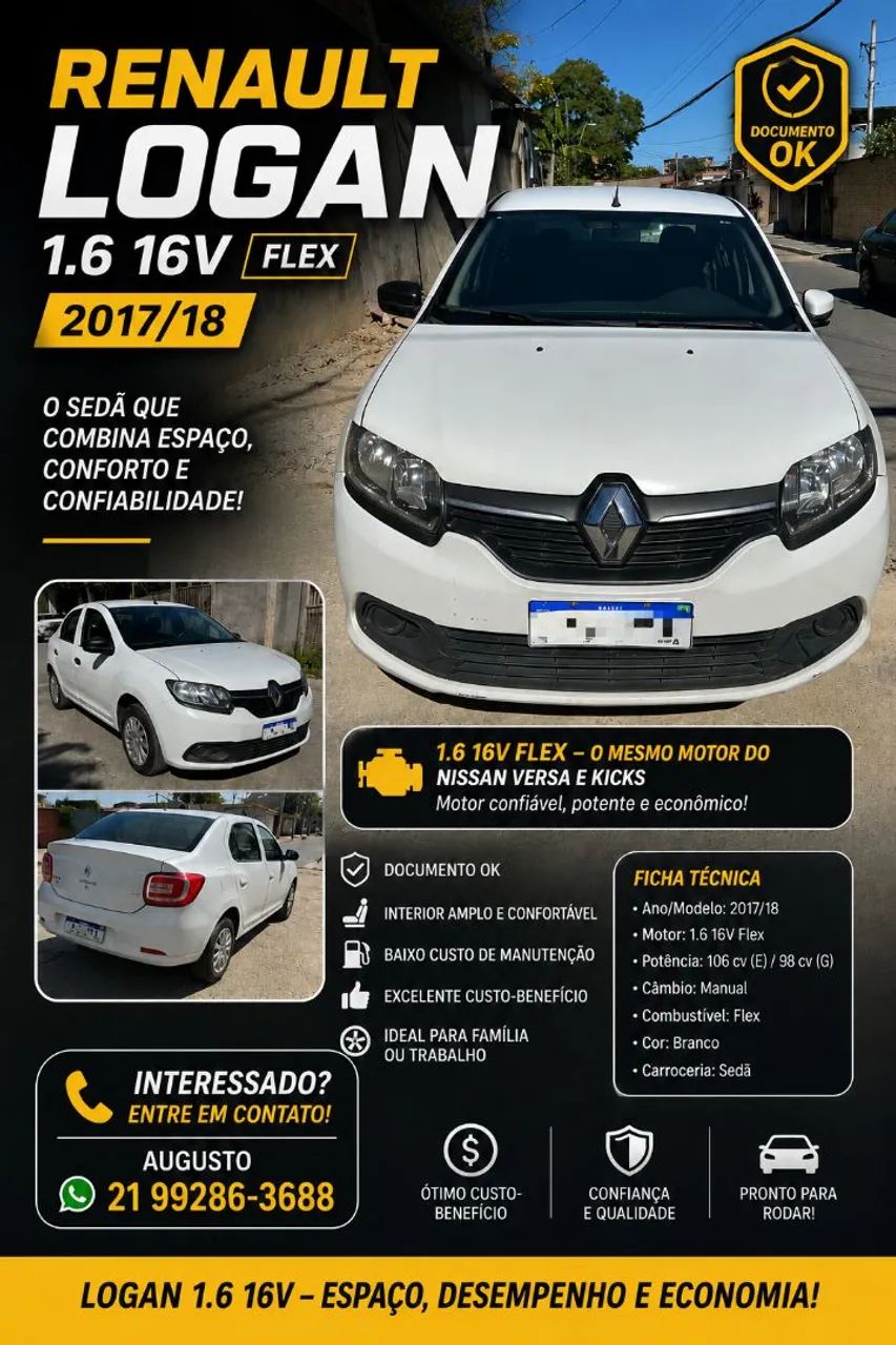 Renault Logan Expression Flex 1.6 16V 4P 2018