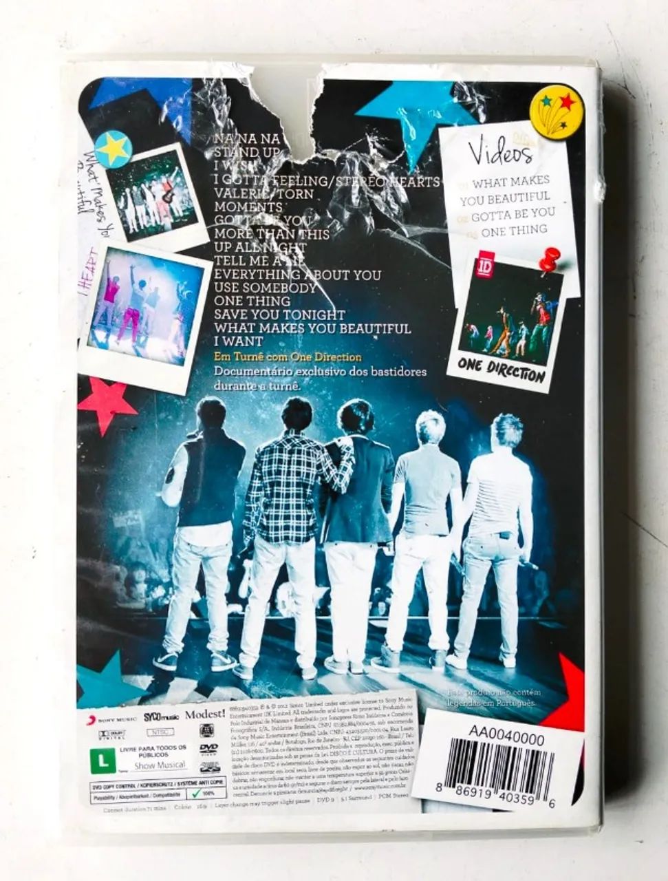 DVD One Direction Original (Música) - Álbum: Up All Night (The