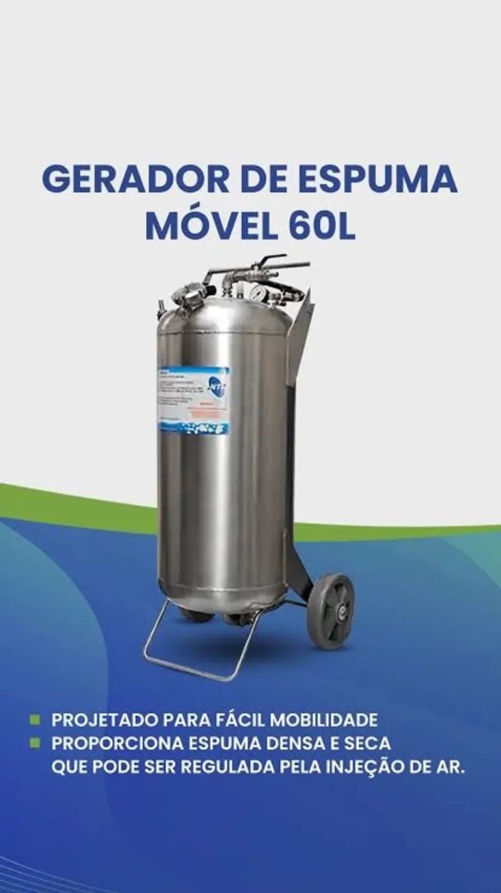 Gerador de espuma movel