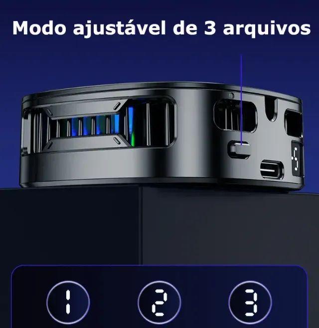 Cooler Celular Rgb Succão Magnética + Clipe Traseiro 2 En 1 - Foto 2