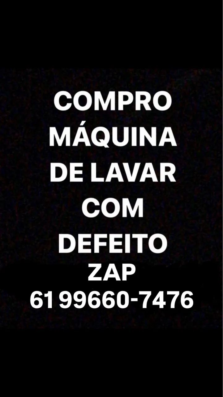 Máquina de lavar com defeito 