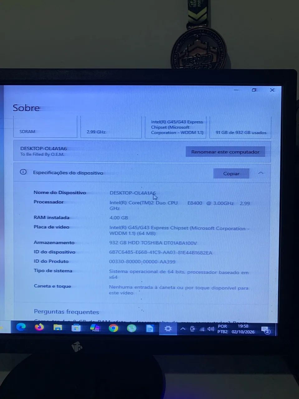 PC COMPLETO - INTEL CORE 2 DUO + HD 1TB - Foto 2